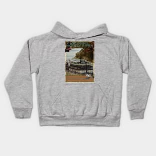 River Murray Retro Travel 02A Kids Hoodie